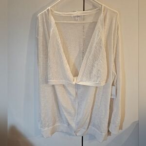 Daily Thread White Knit Cardigan